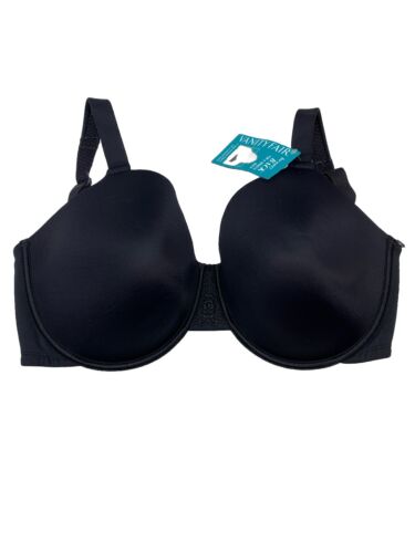 Vanity Fair Beautiful Benefits Contour Back Smoother Bra 76380 Size 36G Black