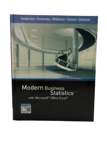 Modern Business Statistics with Microsoft Office Excel Anderson Sweeney Williams