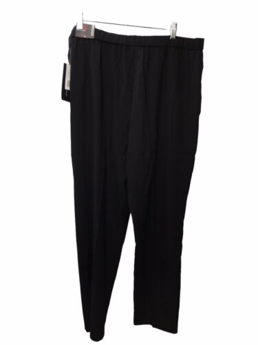 Briggs New York Women's Pull On Dress Long Pant Black 18 Pull On Straight-leg