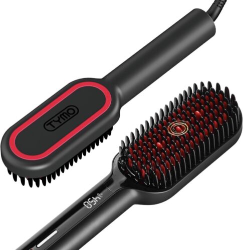 TYMO Ionic Plus Hair Straightening Brush with Dense Bristles (16 Temps)