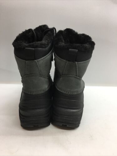 FREE SOLDIER Snow Boots Men's Warm Waterproof Faux Fur Outdoor Size 12 Black