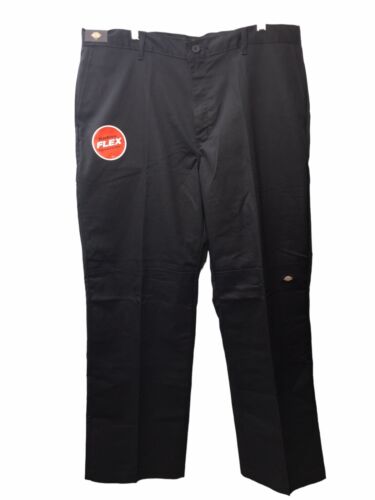 Dickies Men's Relaxed Fit Double Knee Pant Straight Leg WP859BK Black Size 38x30