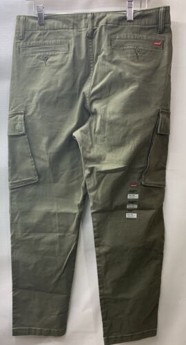 Levi's Mens Xx Taper Long Cargo Pants Olive Night Green Size 33x30 Relaxed Jean