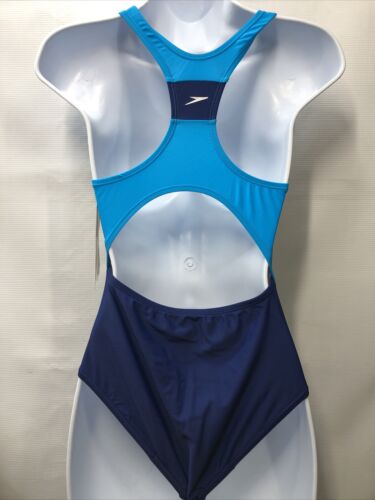 Speedo Girl's Swimsuit One Piece Infinity Splice Thick Strap Size 12 Swimwear