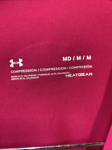 Under Armour Men's HeatGear Long Sleeve Compression Shirt 1361524 Size M Pink