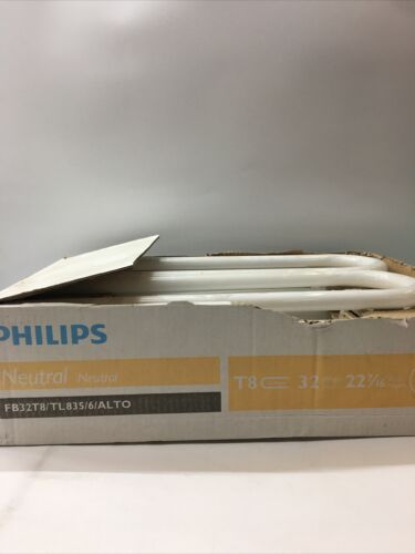 Philips FB32T8/6 TL841 ALTO 4100 Kelvin T8 U-Bend Bulbs 379024 32W LOT OF 12