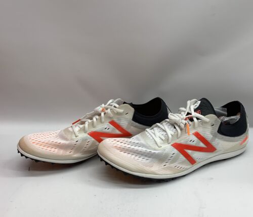 New Balance LD5000 V5 Track Spikes White Running Shoes Men Lace-up Size 12.5D