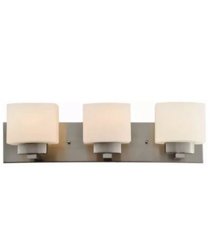 Design House 578005 Dove Creek 3 Light 24"W Vanity Light Dimmable - Satin Nickel