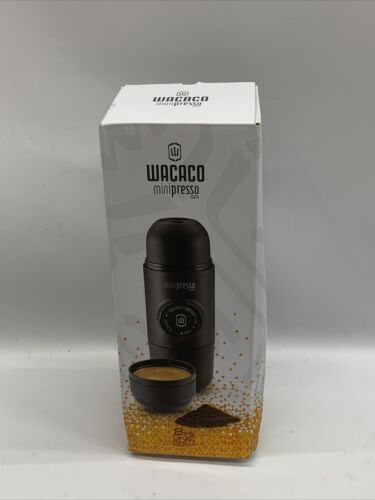 WACACO Minipresso GR Portable Espresso Machine Compatible Ground Coffee Black