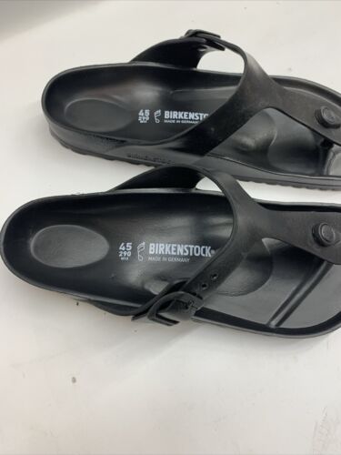 Birkenstock Men’s Gizeh EVA Black Sandals Unisex Shoes Regular Fit Slip-on SZ 12