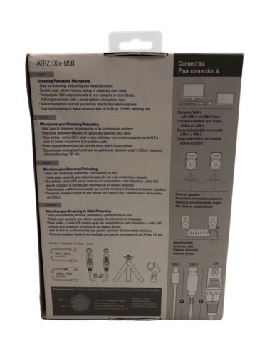 AUDIO-TECHNICA Microphone Dynamic USB/XLR ATR2100x-USB Streaming Podcasting