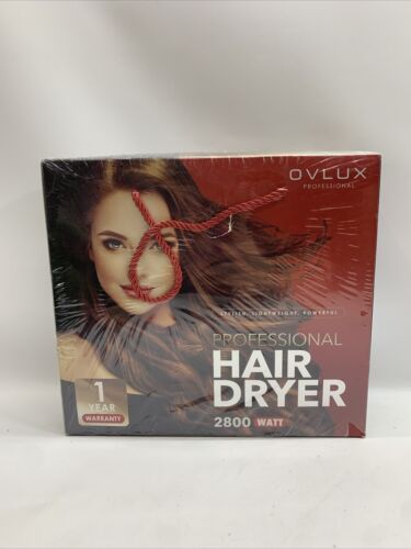 Ovlux Professional Hair Dryer 2800 Watt Drying/Styling Lightweight Powerful Red