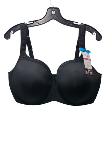 Playtex 4823 Love My Curves Body Revolution Balconette Bra - 42DDD, Black #8359