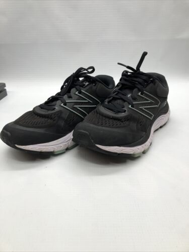 Women's New Balance 840v5 Running Shoe Black Mesh Synthetic Sneaker Lace Size 8