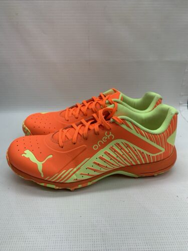 Puma 22 Fh Rubber Shoes Vibrant Orange/Green 106713-04 Athletic Size 11 Lace-up