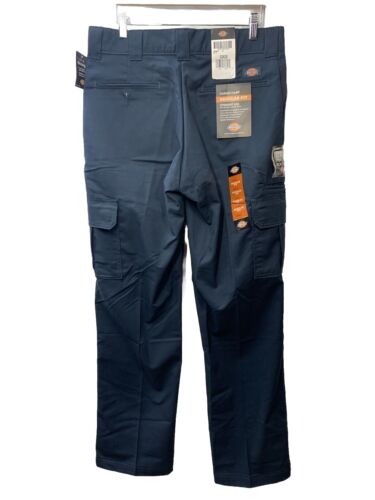 Dickies Men's WP595 Flex Regular Fit Straight Leg Work Cargo Pants 32X32 Navy