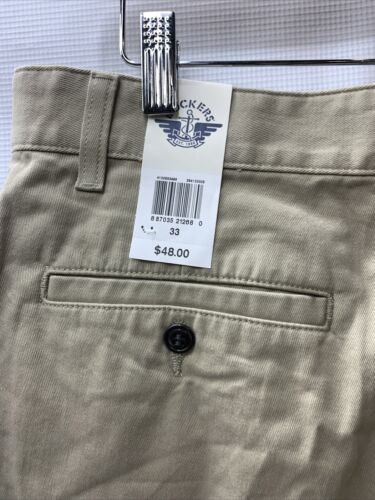 Dockers Mens 33 Perfect Shorts Chino Khaki Modern Casual Modern with Pockets