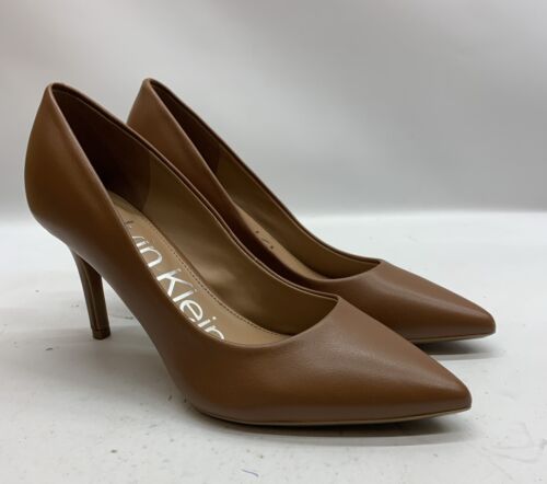 Calvin Klein Womens Brown High Heel pumps Stiletto Dress Formal Shoes Size 7M