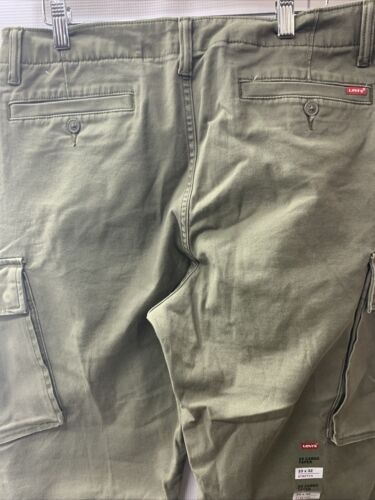 Levi's Mens Xx Taper Long Cargo Pants Olive Night Green Size 33x30 Relaxed Jean