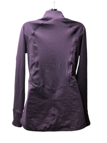 Champion Women's M Jacket Purple Long Sleeve V-Neck Zipper Front Pockets Collar