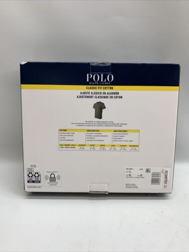 Polo Ralph Lauren Classic Fit Crewneck Undershirt L Blue Black White - 3 Pack