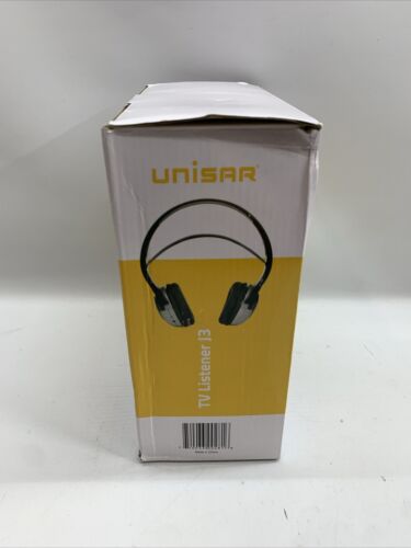 Unisar TV Listener J3 TV920 Headband Rechargeable Wireless Headphones - Black