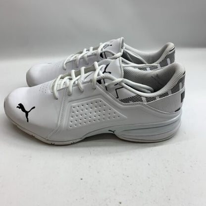 Puma Viz Runner Repeat Wide Running  Mens White Sneakers Athletic Shoes Size 9.5