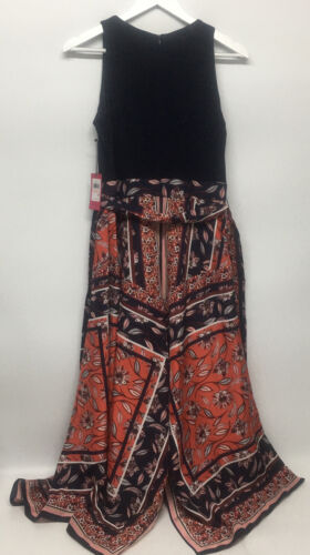 Vince Camuto Handkerchief PUM Persimmon Dress Size 10 Sleeveless V-Neck