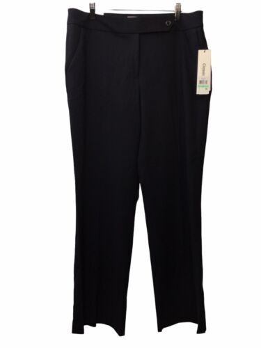 Calvin Klein Straight-Leg Classic Business Casual Pants for Women Navy Size 14