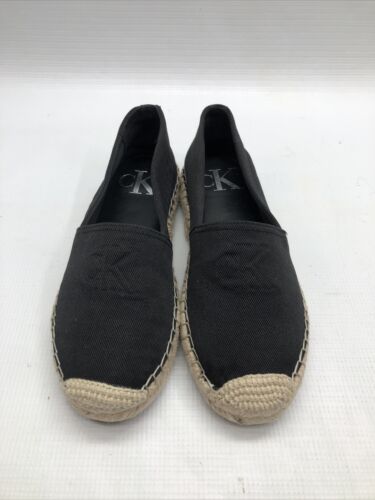 Calvin Klein Women's Padon Loafer Flat Slip-on Closure Size 6M Round Toe Black