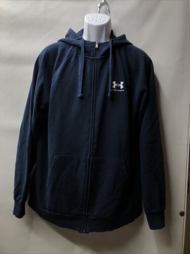 Under Armour Qualifier Men’s Large Fleece Full Zip Jacket Long Sleeve Hooded