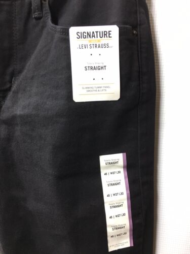 Levi Strauss Women's Shaping Straight Jeans Pants Night Sky Size 4 with Pocket