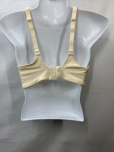 Bali 3439 One Smooth U Ultra Lite Neckline Bra Lightweight 34D Cream Underwire