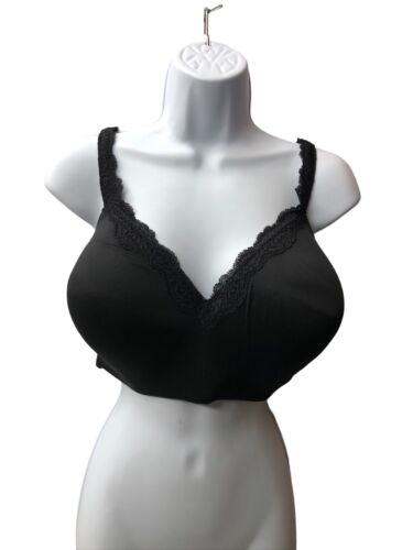 Wacoal Women's Softly Styled Wirefree T-Shirt Bra Black Opaque Size 38DDD 856301