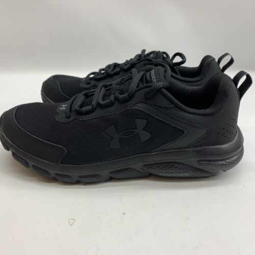 UNDER ARMOUR Men Shoes UA Charged Assert 9 Black Lace-up Walking RunninggSneaker