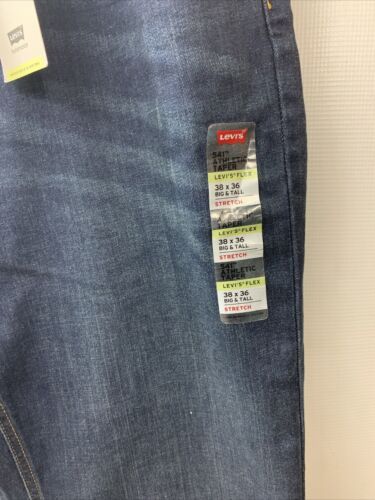 Levi's Men's 541 Athletic Taper Flex Jeans Denim 38 x 36 Big &Tall Long Pants