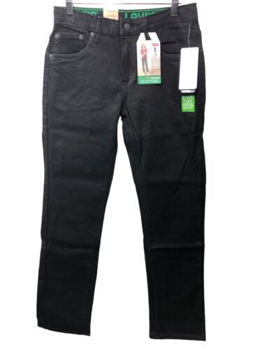 Levi's Boys' 511 Slim Fit Performance Jeans Black Stretch Long Pant 16 Reg 28x30