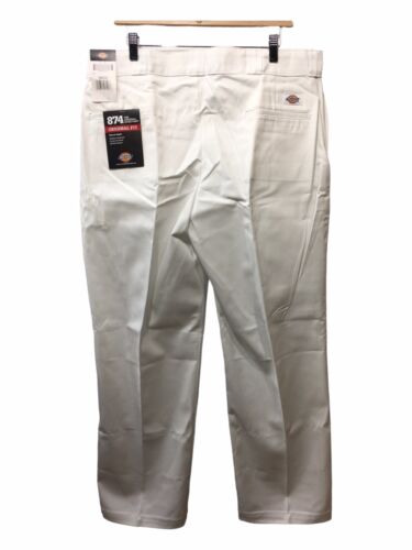 Dickies Mens Original 874® Work Long Pants White with Pockets Size 38x30 #1001