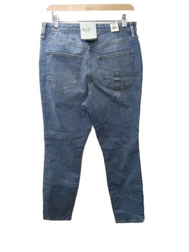 Wrangler Retro High Rise Trouser 29W/34L Tappered Denim Blue Jeans 1011MPESY