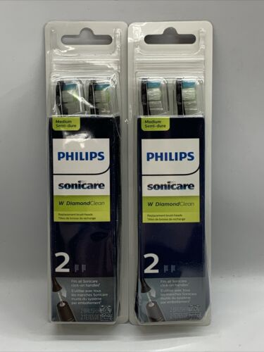 Philips Sonicare Diamondclean Replacement Toothbrush Heads HX6062/95 - 4 Total