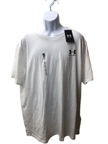 Under Armour 13267991003XL Sportstyle Mens 3XL White S/S Athletic Sport T-Shirt