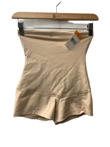 Maidenform Flexees Women's Shapewear Minimizing Hi-Waist Boyshort Size S Beige