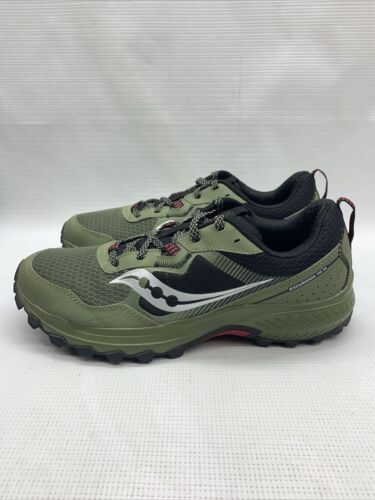 Saucony Womens Excursion S20744-41 Green Running Shoes Size 9.5 Lace-up Sneaker