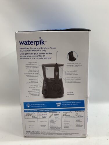 Waterpik Aquarius WP-662CD Jet Black 10 Pressure Settings Teeth Water Flosser