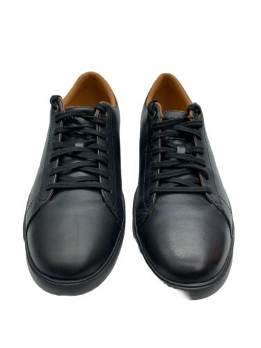 Cole Haan Men Grand Crosscourt Shoe Lace-up Sneaker Black Leather C26655 Size 9M