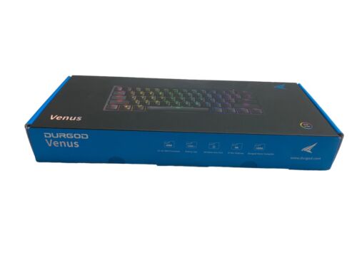 DURGOD Venus 60% RGB Mechanical Gaming Keyboard | 61 Keys | USB Type C Modern