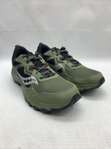 Saucony Womens Excursion S20744-41 Green Running Shoes Size 9.5 Lace-up Sneaker