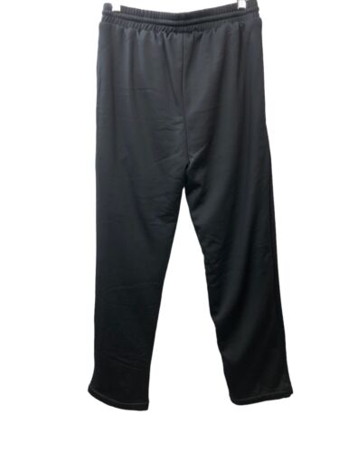 Fernida Mens Black Elastic Waist Drawstring Heated Long Pants Trousers Medium