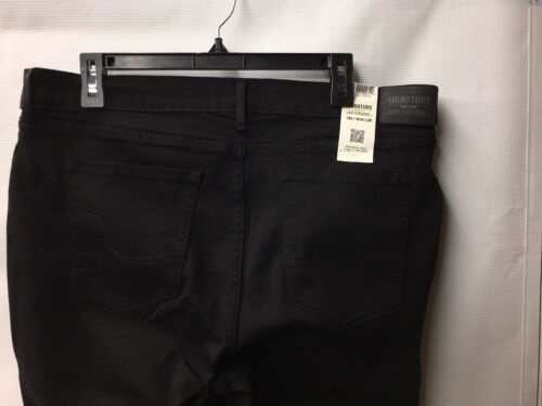 Signature by Levi Strauss & Co Women's Modern Skinny Long Pants Black Size 18.0