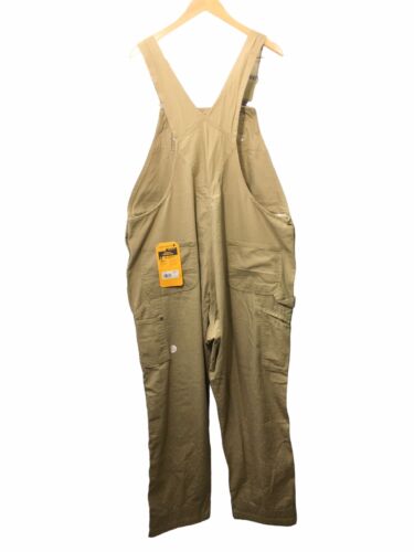 Carhartt Mens Latzhose Rugged Flex Rigby Bib Dark Khaki Relaxed Fit Size 46X30